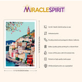 Amalfi Coast Art Print, Travel Print, Travel Poster, Travel Gift, Housewarming Gift (UNFRAMED)