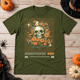 Abbandoned T-Shirt – Classic Halloween Graphic Design Graphic Tee - Color: military green
