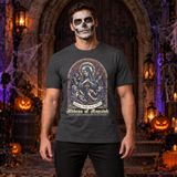 Abbes of Anguish T-Shirt – Classic Halloween Graphic Design Graphic Tee - Color: dark heather