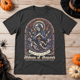 Abbes of Anguish T-Shirt – Dark Streetwear Graphic Design Graphic Tee - Color: charcoal
