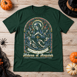 Abbes of Anguish T-Shirt – Dark Streetwear Graphic Design Graphic Tee - Color: forest green