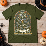 Abbes of Anguish T-Shirt – Dark Streetwear Graphic Design Graphic Tee - Color: military green