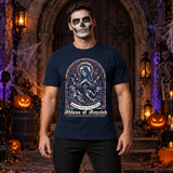 Abbes of Anguish T-Shirt – Dark Streetwear Graphic Design Graphic Tee - Color: navy