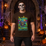 Aeolian Horrors T-Shirt – Dark Editorial Graphic Design Graphic Tee - Color: chocolate