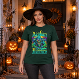 Aeolian Horrors T-Shirt – Dark Editorial Graphic Design Graphic Tee - Color: forest green