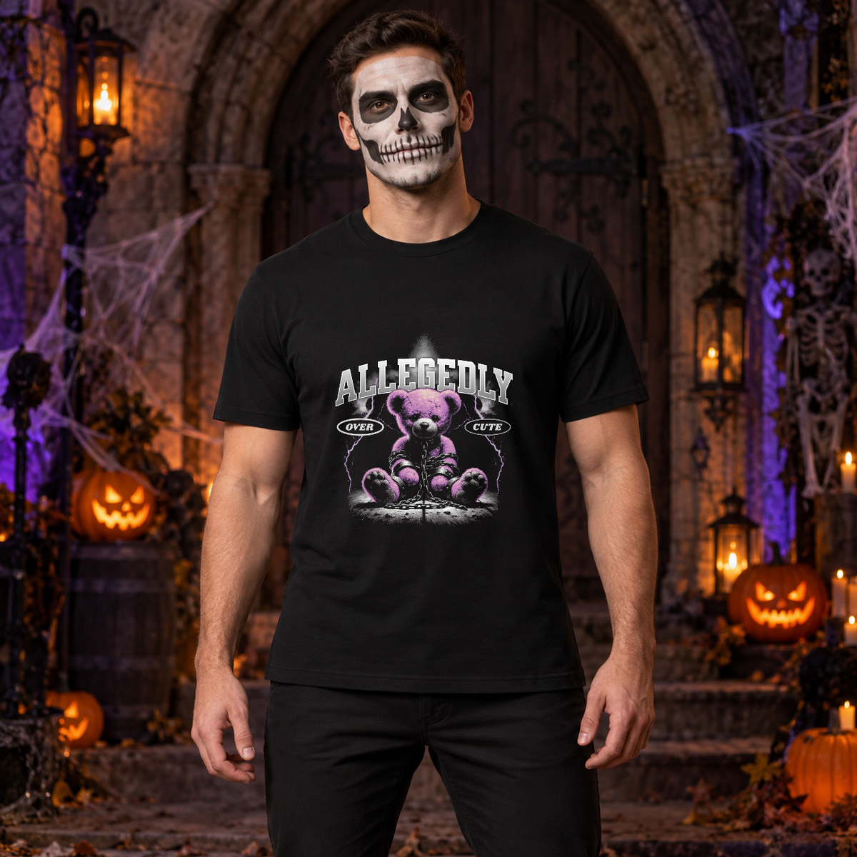 Allegedly T-Shirt – Dark Editorial Graphic Design Graphic Tee - Color: black