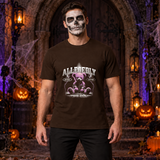 Allegedly T-Shirt – Dark Editorial Graphic Design Graphic Tee - Color: chocolate