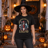 American Wild West Cowboy Legend T-Shirt – Dark Streetwear Graphic Design Graphic Tee - Color: black
