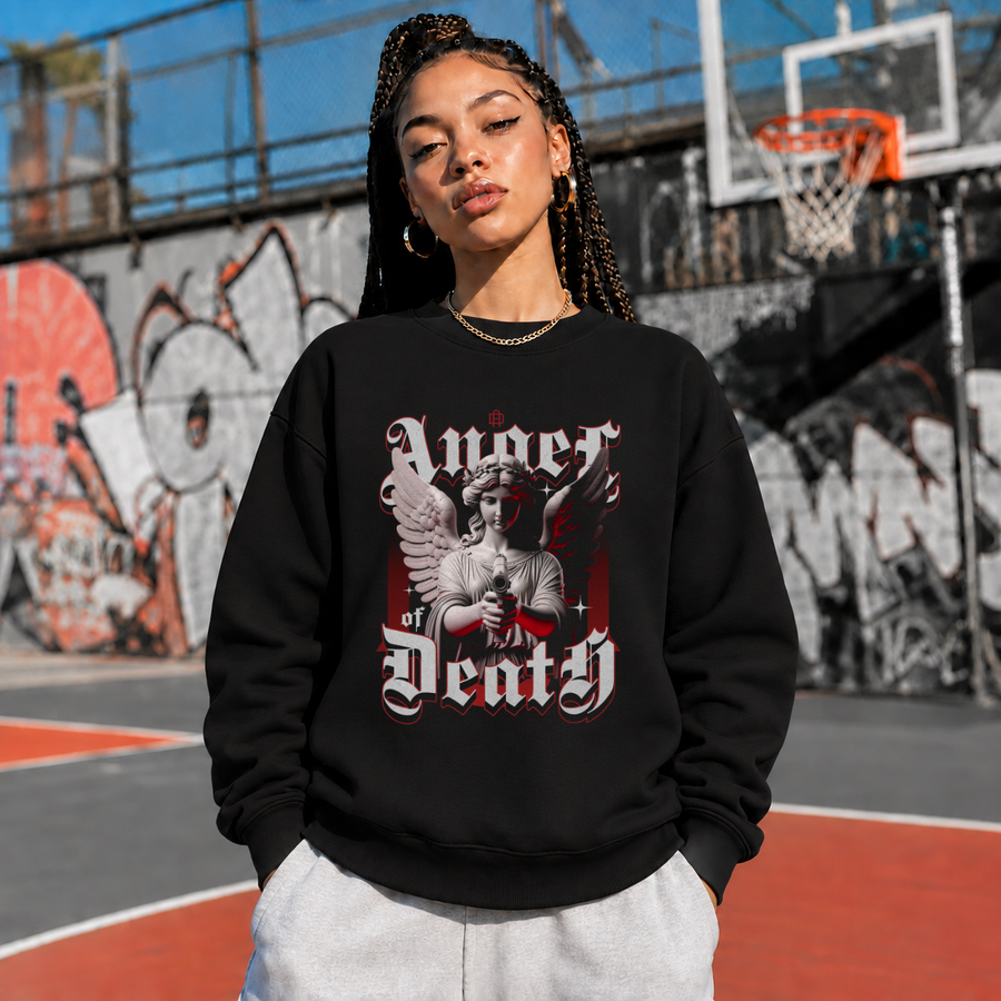 Angel of Death T-Shirt – Gothic Streetwear Poster Graphic Tee - Color: black
