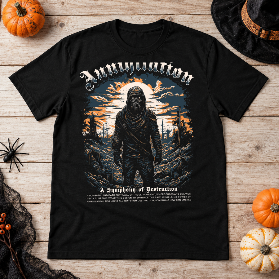 Annihilation T-Shirt – Dark Editorial Graphic Design Graphic Tee - Color: black