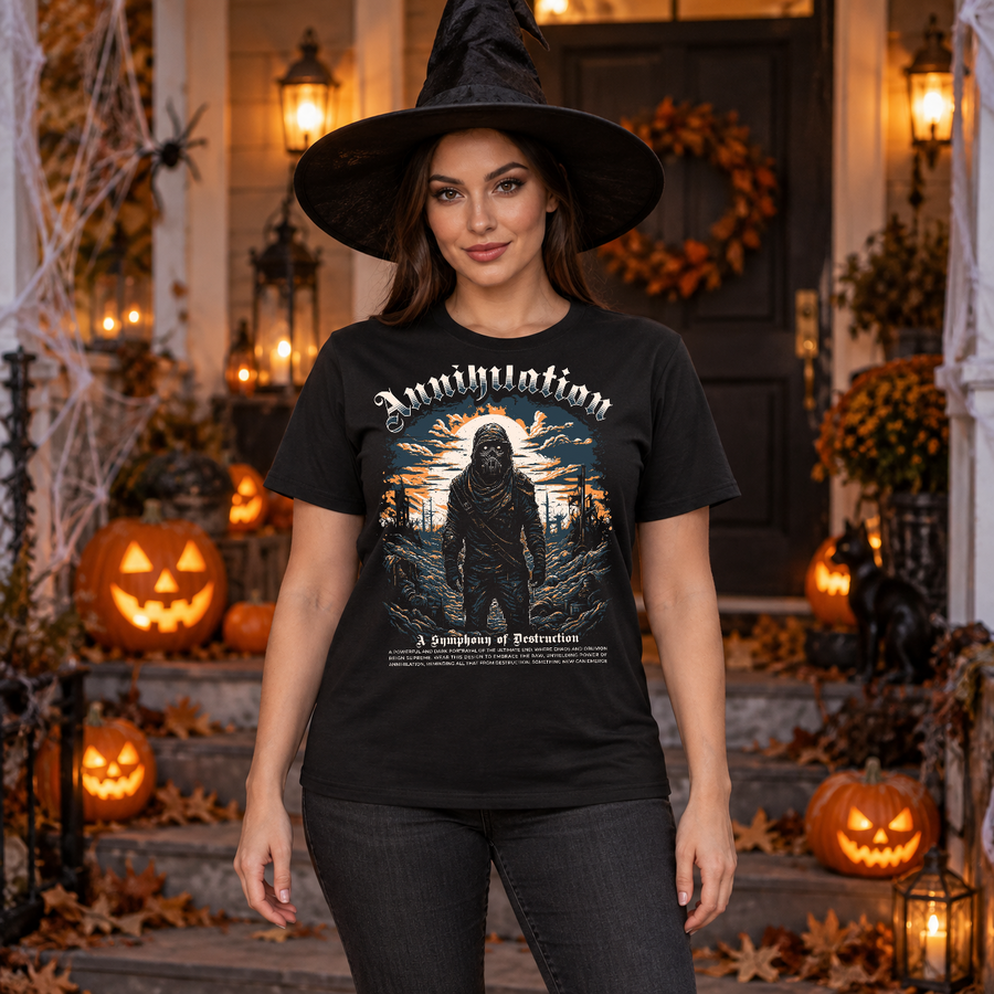 Annihilation T-Shirt – Dark Editorial Graphic Design Graphic Tee - Color: black