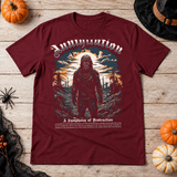 Annihilation T-Shirt – Dark Editorial Graphic Design Graphic Tee - Color: maroon