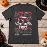 Apple Skull T-Shirt – Skull & Reaper Gothic Graphic Graphic Tee - Color: charcoal