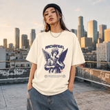 Archangel Renaissance Angel T-Shirt – Dark Art / Renaissance Aesthetic Graphic Tee - Color: natural