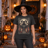 Aries T-Shirt – Dark Editorial Graphic Design Graphic Tee - Color: charcoal