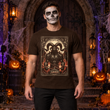 Aries T-Shirt – Dark Editorial Graphic Design Graphic Tee - Color: chocolate