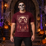 Aries T-Shirt – Dark Editorial Graphic Design Graphic Tee - Color: maroon