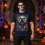 Aries T-Shirt – Dark Editorial Graphic Design Graphic Tee - Color: navy