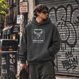 Armor Angel Divine Sentinel Hoodie – Dark Art / Renaissance Aesthetic Graphic Hoodie - Color: dark heather