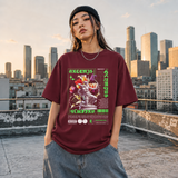 Artemis Olympus T-Shirt – Religious Imagery Collage Graphic Tee - Color: Maroon