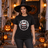 Ask Forgiveness T-Shirt – Classic Halloween Graphic Design Graphic Tee - Color: black