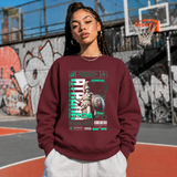 Athena Olympus Shield Sweatshirt – Dark Art / Renaissance Aesthetic Graphic Sweatshirt - Color: maroon