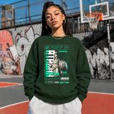 Athena Olympus Shield T-Shirt – Dark Art / Renaissance Aesthetic Graphic Tee - Color: forest green