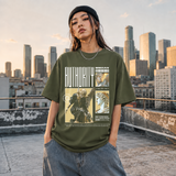 Authority Bust T-Shirt – Dark Art / Renaissance Aesthetic Graphic Tee - Color: Millitary Green