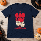 Bad Love T-Shirt – Dark Editorial Graphic Design Graphic Tee - Color: navy