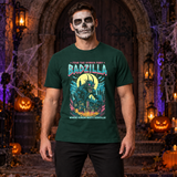 Badzilla T-Shirt – Dark Editorial Graphic Design Graphic Tee - Color: forest green