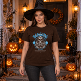 Begging For Your Life T-Shirt – Classic Halloween Graphic Design Graphic Tee - Color: chocolate