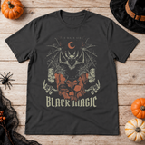 Black Magic T-Shirt – Dark Editorial Graphic Design Graphic Tee - Color: charcoal