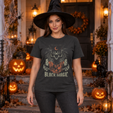 Black Magic T-Shirt – Dark Editorial Graphic Design Graphic Tee - Color: charcoal