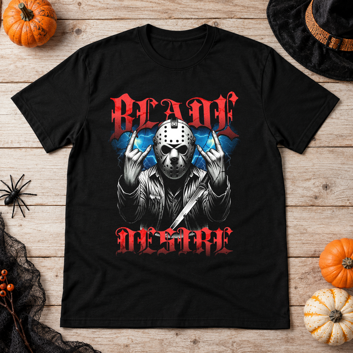 Blade Desire T-Shirt – Dark Editorial Graphic Design Graphic Tee - Color: black