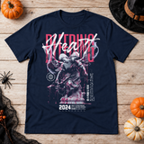 Bleeding Heart T-Shirt – Dark Editorial Graphic Design Graphic Tee - Color: navy