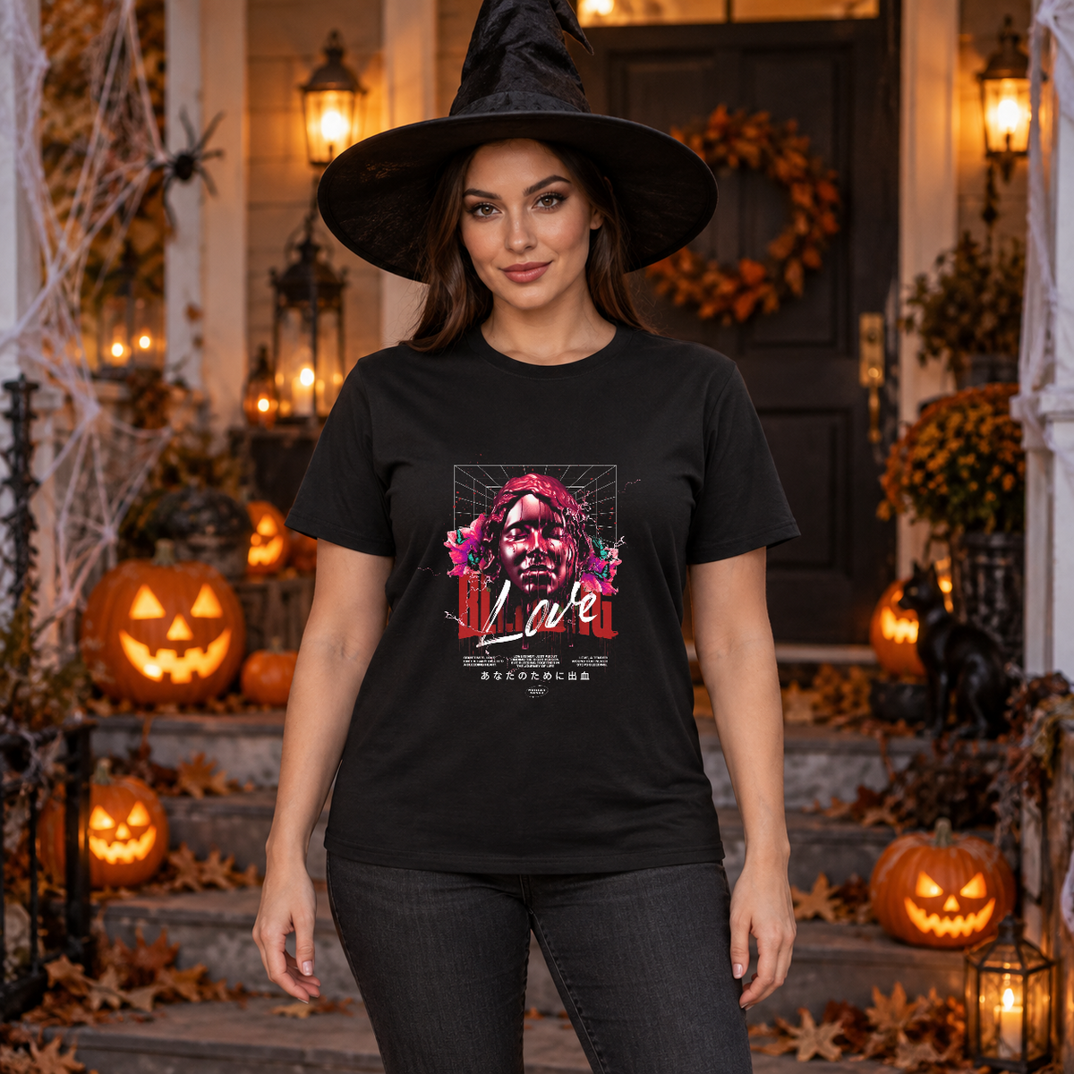 Bleeding Love T-Shirt – Dark Editorial Graphic Design Graphic Tee - Color: black