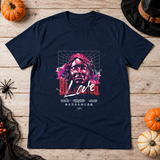 Bleeding Love T-Shirt – Dark Editorial Graphic Design Graphic Tee - Color: navy