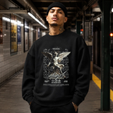 Blessed Angel Sweatshirt – Dark Art / Renaissance Aesthetic Graphic Sweatshirt - Color: black