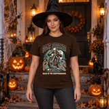 Bone Breaker T-Shirt – Dark Editorial Graphic Design Graphic Tee - Color: chocolate