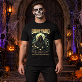 Boneyard T-Shirt – Dark Editorial Graphic Design Graphic Tee - Color: black