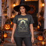 Boneyard T-Shirt – Dark Editorial Graphic Design Graphic Tee - Color: dark heather