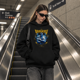 Bravery Warrior Statue Hoodie – Dark Art / Renaissance Aesthetic Graphic Hoodie - Color: black