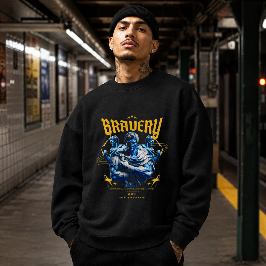 Bravery Warrior Statue T-Shirt – Dark Art / Renaissance Aesthetic Graphic Tee - Color: black
