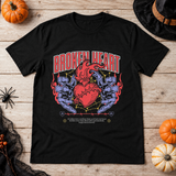 Broken Heart T-Shirt – Dark Editorial Graphic Design Graphic Tee - Color: black