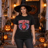 Broken Heart T-Shirt – Dark Editorial Graphic Design Graphic Tee - Color: black