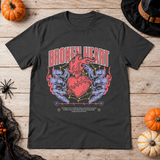 Broken Heart T-Shirt – Dark Editorial Graphic Design Graphic Tee - Color: charcoal