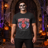 Broken Heart T-Shirt – Dark Editorial Graphic Design Graphic Tee - Color: charcoal