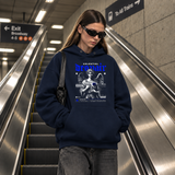 Celestial Despair Hoodie – Dark Editorial / Gothic Streetwear Hoodie - Color: navy