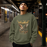 Celestial Relential Angel T-Shirt – Dark Art / Renaissance Aesthetic Graphic Tee - Color: military green