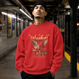 Celestial Relential Angel T-Shirt – Dark Art / Renaissance Aesthetic Graphic Tee - Color: red